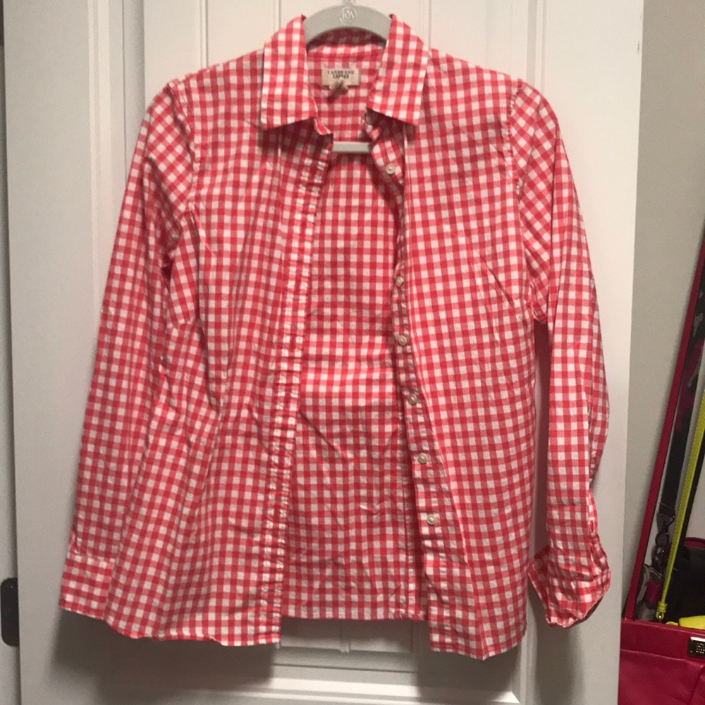 Gingham button up shirt